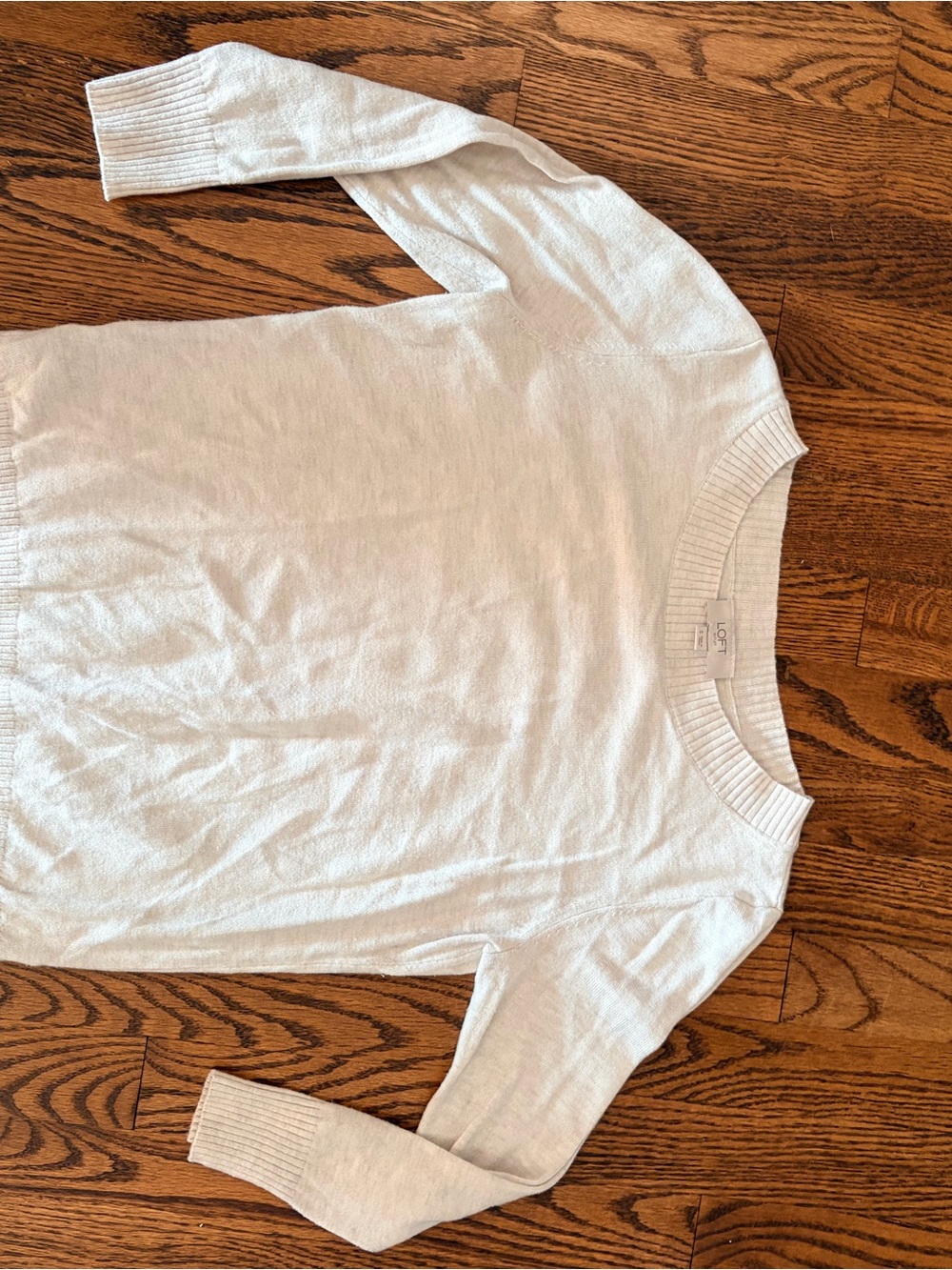 LOFT Women's Scoopneck Lightweight Sweater in White